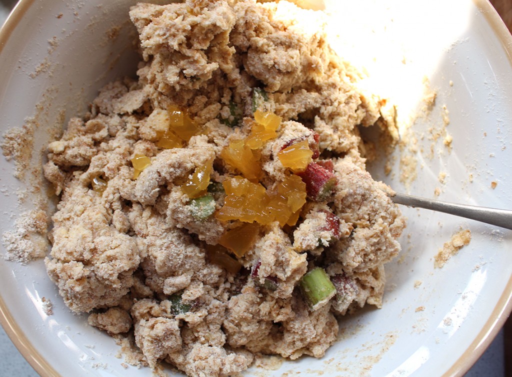 rhubarb ginger scones 06