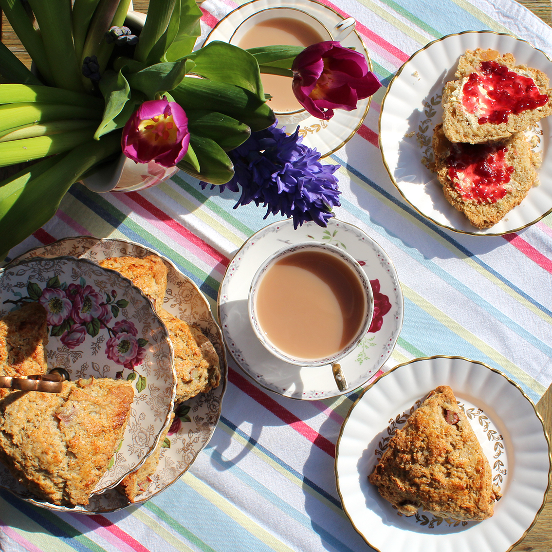 rhubarb ginger scones 12